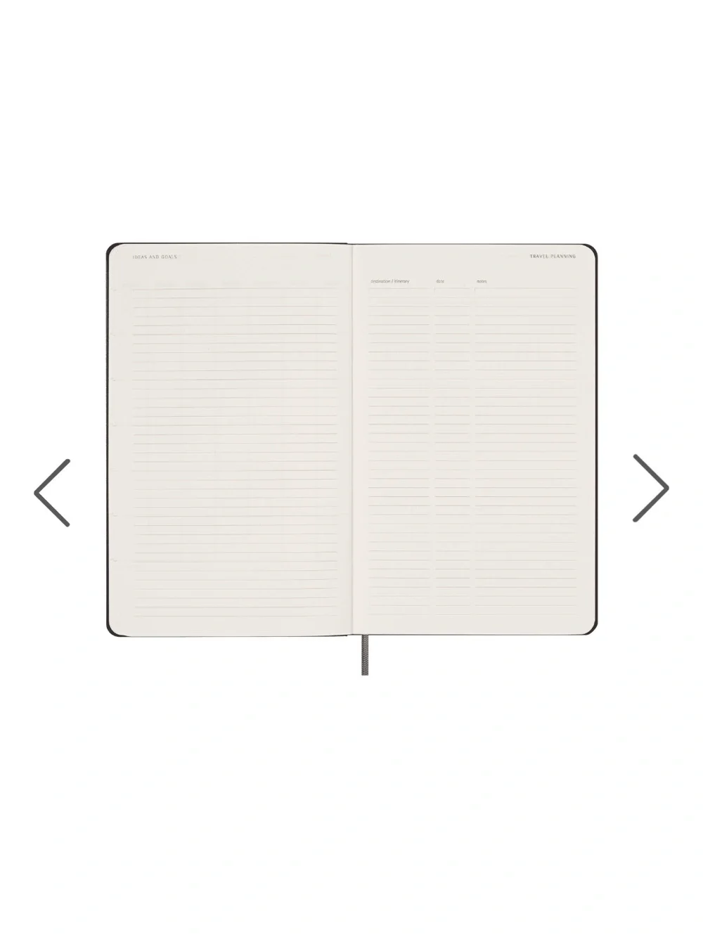 Moleskine Weekly Undated Planner Black Hardcover 5